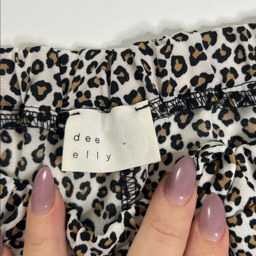 Leopard Print Ruffle Skirt - Picture 2 of 4